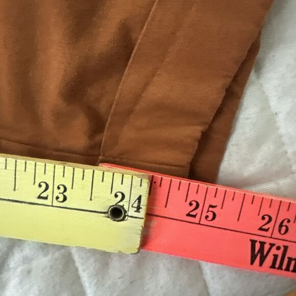 CORTELLE Pants Womens 42 US M Rust Brown Pull On Tie Waist Tapered Minimalist - Picture 10 of 12